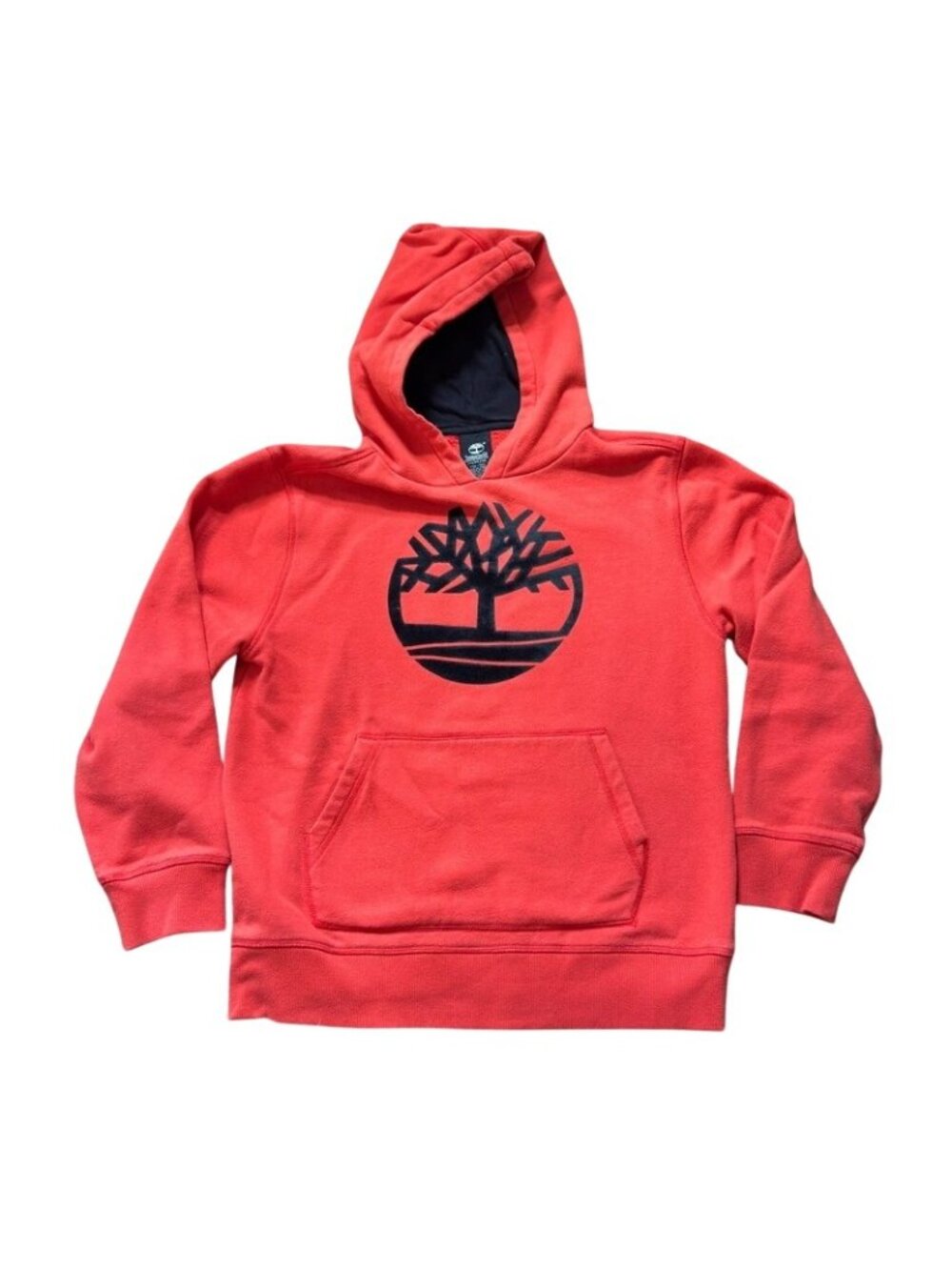 Timberland Kids Red Logo Fleece Hoodie Size M 10-12